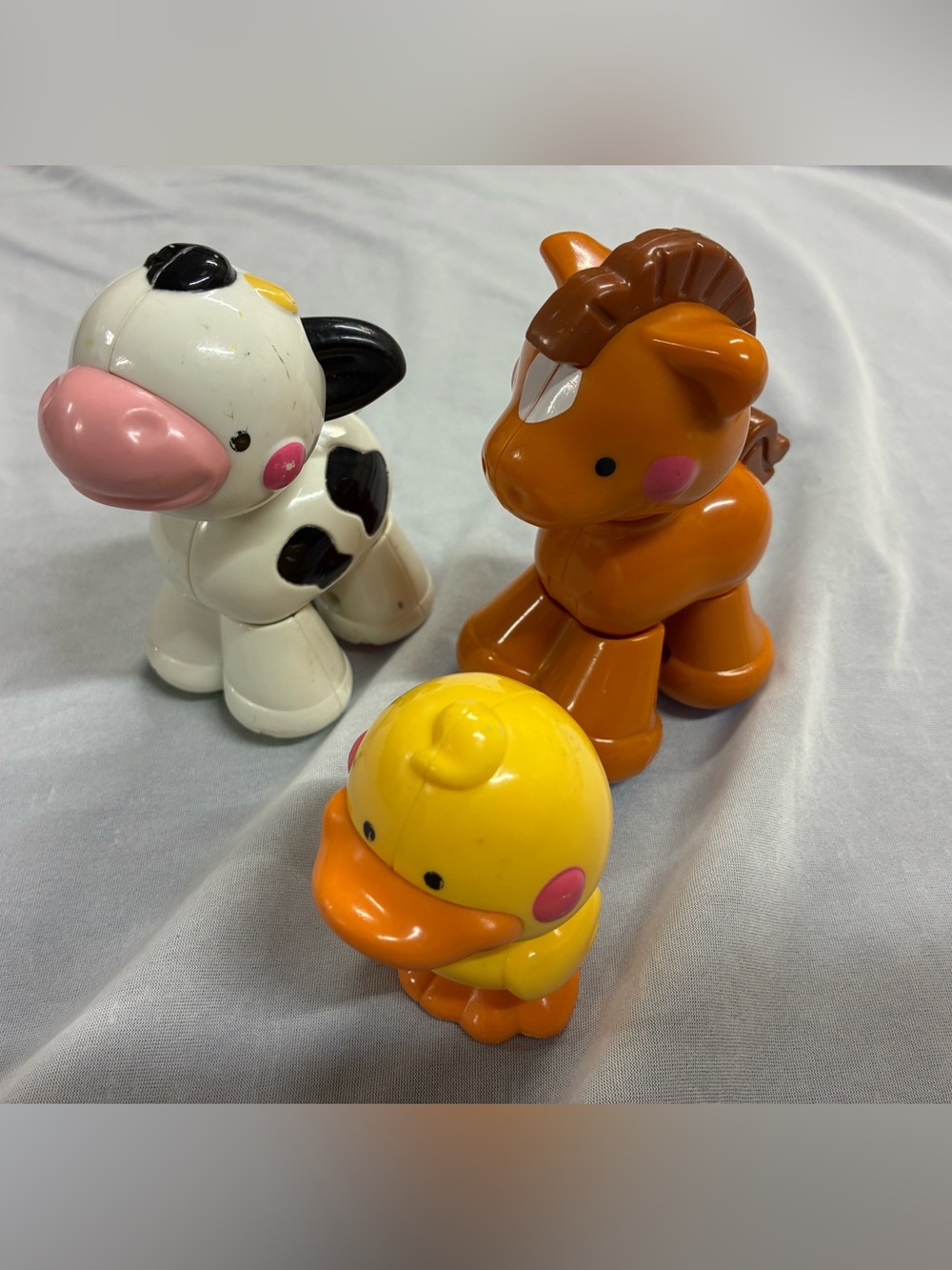 Fisher Price Amazing Animals Lot of 3 Cow/Horse/Duck/ Replacement Pre-owned